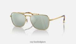 4 juli beperkt gepolijst goud/zilver XX46DZ1557 Heren Ray-Ban zonnebril