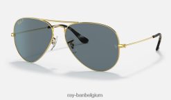4 juli beperkte editie gepolijst goud/blauw XX46DZ1478 Heren Ray-Ban zonnebril