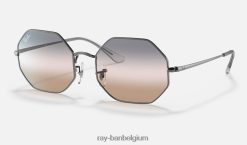 achthoek 1972 bi-gradiënt gepolijst brons/roze/grijs XX46DZ1118 Heren Ray-Ban zonnebril