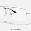 algemene kijkoptiek gepolijst zilver XX46DZ2522 Heren Ray-Ban bril
