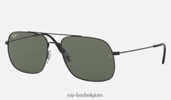 andrea mat zwart/donkergroen XX46DZ447 Heren Ray-Ban zonnebril