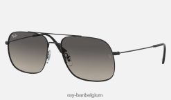 andrea mat zwart/grijs XX46DZ448 Heren Ray-Ban zonnebril