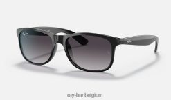 Andy gepolijst zwart/grijs XX46DZ750 Heren Ray-Ban zonnebril