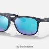 Andy mat blauw/blauw XX46DZ749 Heren Ray-Ban zonnebril