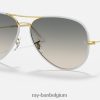 aviator full colour legende gepolijst grijs/lichtgrijs XX46DZ819 Heren Ray-Ban zonnebril