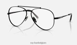 aviator ii titanium optiek gepolijst zwart XX46DZ2148 Heren Ray-Ban bril
