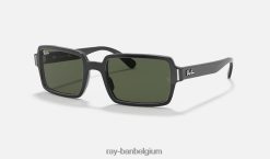 benji gepolijst zwart/groen XX46DZ483 Heren Ray-Ban zonnebril