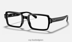 benji-optiek gepolijst zwart XX46DZ2596 vrouwen Ray-Ban bril