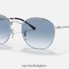beroven gepolijst zilver/blauw XX46DZ1403 Heren Ray-Ban zonnebril