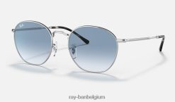 beroven gepolijst zilver/blauw XX46DZ1403 Heren Ray-Ban zonnebril