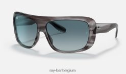 blair gepolijst grijs/blauw XX46DZ502 Heren Ray-Ban zonnebril