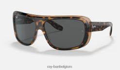 blair gepolijst havana op transparant bruin/donkergrijs XX46DZ501 Heren Ray-Ban zonnebril