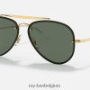blaze vlieger gepolijst goud/groen XX46DZ590 Heren Ray-Ban zonnebril