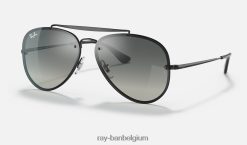 blaze vlieger mat zwart/grijs XX46DZ592 Heren Ray-Ban zonnebril