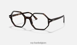 britt optiek gepolijst havanna XX46DZ2598 vrouwen Ray-Ban bril