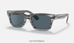 burbank gepolijst grijs/blauw XX46DZ290 Heren Ray-Ban zonnebril