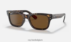 burbank gepolijst havana/bruin XX46DZ292 Heren Ray-Ban zonnebril