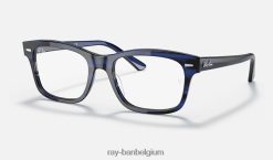 Burbank-optiek gepolijst blauw XX46DZ1726 Heren Ray-Ban bril