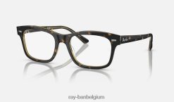 Burbank-optiek gepolijst havana op transparant XX46DZ1733 Heren Ray-Ban bril