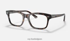 Burbank-optiek gepolijst havanna XX46DZ1730 Heren Ray-Ban bril