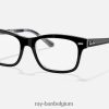 Burbank-optiek gepolijst zwart XX46DZ1729 Heren Ray-Ban bril