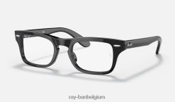 Burbank-optiek gepolijst zwart XX46DZ2758 kinderen Ray-Ban bril