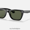 caraïben gepolijst zwart/groen XX46DZ413 Heren Ray-Ban zonnebril