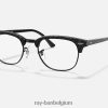 clubmaster marmeren optiek gepolijst zwart XX46DZ2403 Heren Ray-Ban bril
