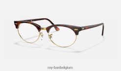 clubmaster ovale optiek gepolijste schildpad XX46DZ2396 Heren Ray-Ban bril