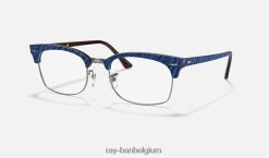 clubmaster vierkante optiek gepolijst blauw XX46DZ1894 Heren Ray-Ban bril