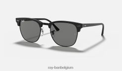 clubmeester marmer gepolijst zwart/donkergrijs XX46DZ630 Heren Ray-Ban zonnebril
