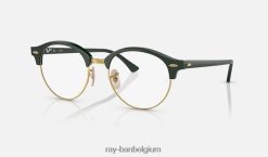 clubronde optiek gepolijst groen XX46DZ1874 Heren Ray-Ban bril
