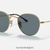 david gepolijst goud/blauw XX46DZ1426 Heren Ray-Ban zonnebril