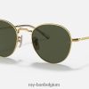 david gepolijst goud/groen XX46DZ1425 Heren Ray-Ban zonnebril