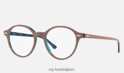 decaan optiek gepolijst lichtbruin XX46DZ2280 Heren Ray-Ban bril