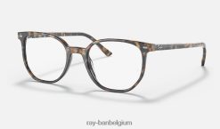 elliot-optiek gepolijst bruingrijs havana XX46DZ1944 Heren Ray-Ban bril