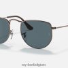 elon mat brons koper/blauw XX46DZ241 Heren Ray-Ban zonnebril
