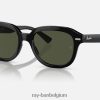 erik gepolijst zwart/groen XX46DZ203 Heren Ray-Ban zonnebril