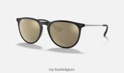 erika kleurenmix gepolijst zwart/goud XX46DZ435 Heren Ray-Ban zonnebril