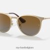 erika metaal mat goud/bruin XX46DZ274 Heren Ray-Ban zonnebril