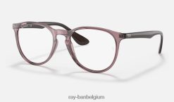 erika optiek gepolijst transparant violet XX46DZ1640 Heren Ray-Ban bril