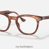 Hawkeye-optiek gepolijst gestreept havana XX46DZ1612 Heren Ray-Ban bril