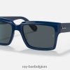 inverness gepolijst blauw/blauw/grijs XX46DZ816 Heren Ray-Ban zonnebril