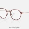 jack-optiek mat bordeaux op roségoud XX46DZ2683 kinderen Ray-Ban bril