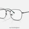 jim-optiek gepolijst zwart XX46DZ1599 Heren Ray-Ban bril