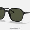 John gepolijst zwart/groen XX46DZ887 Heren Ray-Ban zonnebril
