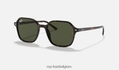 John glanzend schildpad/groen XX46DZ888 Heren Ray-Ban zonnebril