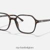 john optiek gepolijst havanna XX46DZ1820 Heren Ray-Ban bril