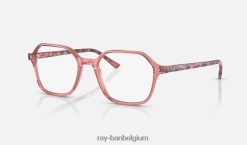 john optiek gepolijst transparant roze XX46DZ1818 Heren Ray-Ban bril