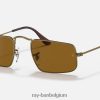 julie mat antiek goud/bruin XX46DZ1282 Heren Ray-Ban zonnebril